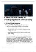 Alle tentamenstof voor Communicatie, Emotie en Overtuigingskracht 2023/2024