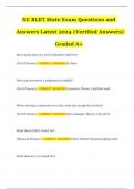 NC BLET State Exam Questions and Answers Latest 2024 (Verified Answers) Graded A+