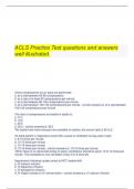   ACLS Practice Test questions and answers well illustrated.