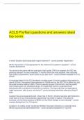     ACLS PreTest questions and answers latest top score.