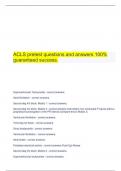    ACLS pretest questions and answers 100% guaranteed success.