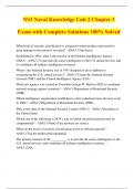 NS3 Naval Knowledge Unit 2 Chapter 3 Exam with Complete Solutions 100% Solved