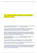    ALC Marksmanship questions and answers latest top score.