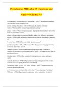 Periodontics MDA chp 55 Questions and Answers Graded A+