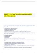   AMLS Post Test questions and answers latest top score.