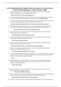 ATI COMPREHENSIVE PREDICTOR EXAM PRACTICE QUESTIONS AND ANSWERS 2024 –LATEST STUDY GUIDE