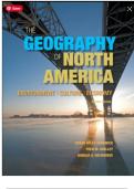 Geography Of North America, The Environment, Culture, Economy, 2nd Edition BY Susan W. Hardwick Test Bank