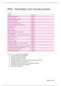 SPSS - Techniques for Causal Analysis - Practicals + Exercisebook fully developed! Guide to passing your exam!