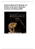 Solution Manual for Biology 1st  Edition by Brooker Widmaier  Graham and Stiling ISBN