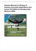Solution Manual for Biology of  Humans Concepts Applications and  Issues 4th Edition by Goodenough  McGuire ISBN