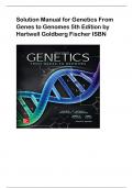 Solution Manual for Genetics and  Genomics for Nursing 1st Edition by  Kenner Lewis ISBN