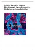 Solution Manual for Nesters  Microbiology A Human Perspective  8th Edition Anderson Salm Allen