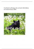 Test Bank for Biology Life on Earth 10th Edition  by Audesirk Byers ISBN
