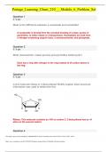 Portage Learning Chem 210 Module 6 Problem Set Exam 2025 Questions and Answers (2025 / 2026) (Verified Answers)