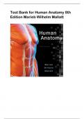 Test Bank for Human Anatomy 8th  Edition Marieb Wilhelm Mallat