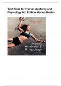 Test Bank for Human Anatomy and  Physiology 9th Edition Marieb Hoehn