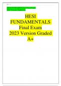 HESI FUNDAMENTALS EXAM 2023.Hesi  HESI 1 2 Test Bank (Questions Answers & Rationale A Hesi  Test Bank