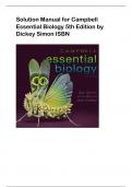 Solution Manual for Campbell Essential Biology 5th Edition by Dickey Simon ISBN