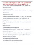 IACCP MASTER QBANK 2023-2024 QUESTIONS  WITH VERIFIED SOLUTIONS GRADED A+ The SMC Capital, Inc. No-Action Letter (September 5, 1995) states that trade  allocations may occur:  A. Only on a rotational basis  B. On a pro rata basis but other allocation meth