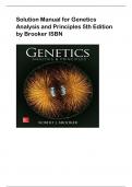 Solution Manual for Genetics Analysis and Principles 5th Edition by Brooker ISBN