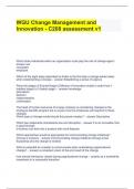 WGU Change Management and Innovation - C208 assessment v1