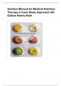 Solution Manual for Medical Nutrition Therapy A Case Study Approach 4th Edition Nelms Roth