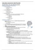 VOLLEDIGE SAMENVATTING ZIEKTELEER VAN NEUROLOGISCHE PATIENT 3EBACH 1ESEM 