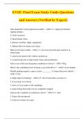 EVOC Final Exam Study Guide Questions and Answers (Verified by Expert)