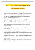 EMT FISDAP Cardiology Exam Study Questions and Answers