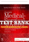 Test Bank For Lewis's Medical-surgical Nursing, 11th - 2020 All Chapters - 9780323552004
