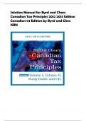 Solution Manual for Byrd and Chens  Canadian Tax Principles 2012 2013 Edition  Canadian 1st Edition by Byrd and Chen  ISBN