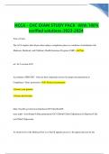 HCCA - CHC EXAM STUDY PACK -With 100% verified solutions-2023-2024 