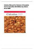 Solution Manual for Calculus A Complete  Course Canadian 8th Edition by Adams  Essex ISBN