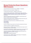 Bcacp Endocrine Exam Questions With Answers