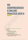 RN COMPREHENSIVE ONLINE PRACTICE 2019 A REMEDIATION