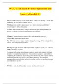 WGU C720 Exam Practice Questions and Answers Graded A+