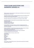 CRSS EXAM QUESTIONS AND ANSWERS GRADED A+