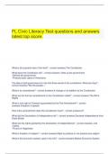  FL Civic Literacy Test questions and answers latest top score.