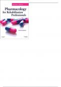 Pharmacology for Rehabilitation Professionals 2nd Edition by Gladson - Test Bank