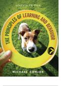 Principles of Learning And Behaviour 7th Edition By Michael P. Domjan - Test Bank