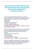 NGN ATI MED SURG PROCTORED 2023 TEST  BANK NEWEST REAL EXAM 100 QUESTIONS  AND DETAILED ANSWERS WITH  RATIONALES|AGRADE