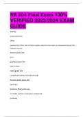 NR 304 Final Exam 100%  VERIFIED 2023/2024 EXAM  GUIDE