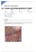 Biod 151 mod exam 7 M7 -EXAM LOCKDOWN BROWSER ATTEMPT 