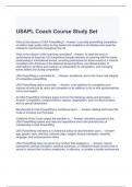 USAPL Coach Course Study Set Exam Questions and Answers