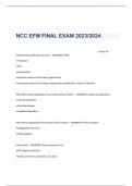 NCC EFM FINAL EXAM 2023/2024