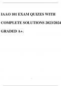 IAAO 101 EXAM QUIZES WITH COMPLETE SOLUTIONS 2023/2024 GRADED A+.