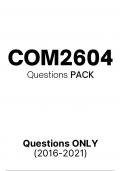 COM2604 EXAM PACK 2024-QUESTIONS ONLY(2016-2023) ALL QUESTIONS IN ONE PACK