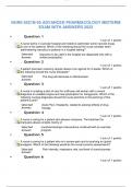 NURS 6521N-55 ADVANCED PHARMACOLOGY MIDTERM EXAM WITH ANSWERS 2023 