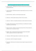 Level 1 Thermography Exam Questions With Correct Answers