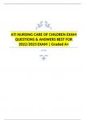 ati_nursing_care_of_children 2019 /ACTUAL EXAM QUESTIONS & ANSWERS 2022/2023 LATEST UPDATE